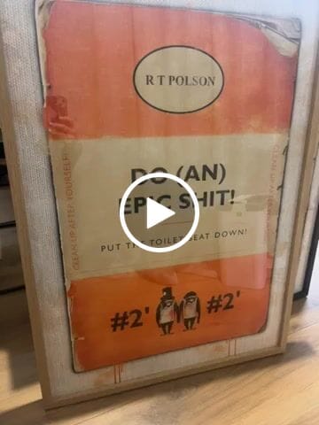 Customer video review of Personalised Book Cover Art Print (Orange)