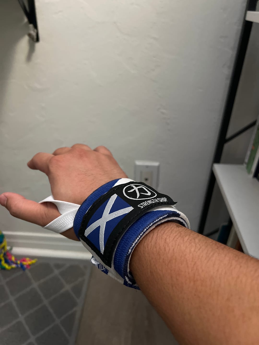 Customer photo review of Super Stiff Wrist Wraps - Scotland - USPA & IPF Approved