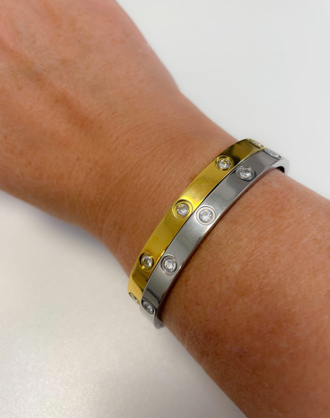 Customer photo review of Arianna Armreif | 18K vergoldet