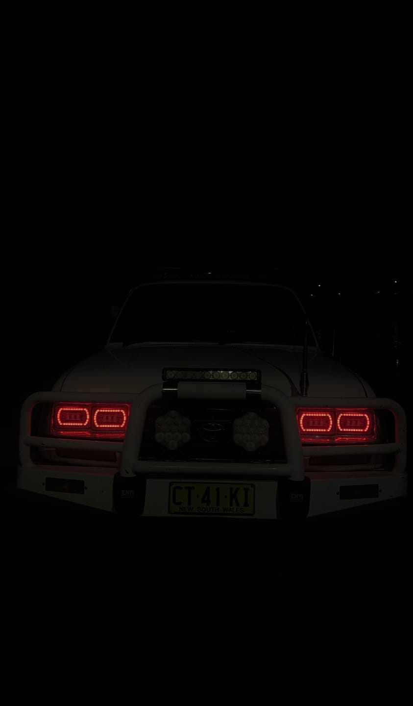 Customer photo review of 4X6" LED Colour Chasing Headlights