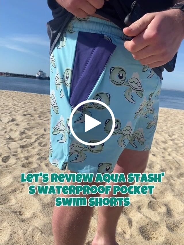 Customer video review of Turtles - Swim Shorts with Waterproof Pocket