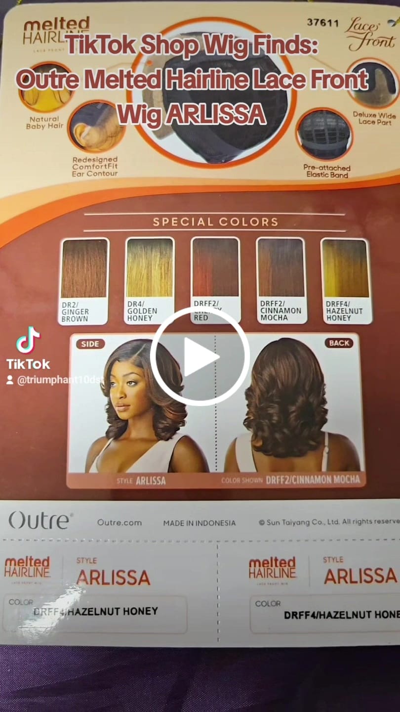Customer video review of Outre Synthetic Melted Hairline Deluxe Wide HD Lace Front Wig - ARLISSA
