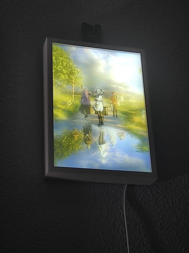Customer photo review of Frieren: Beyond Journey’s End Anime LED Light Up Painting - Glowing Frame