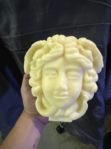 Customer photo review of 7 Kilos Cera Soya APF + 1 Molde 3D para Vela