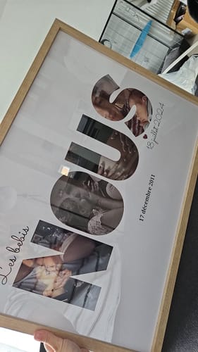Customer photo review of Nous Lettres - Affiche Personnalisée