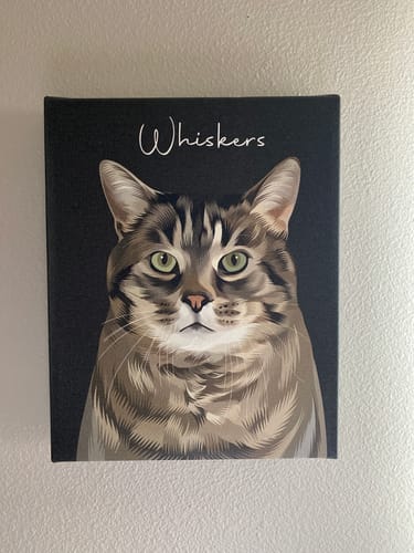 Customer photo review of Pet Art Canvas Wrap