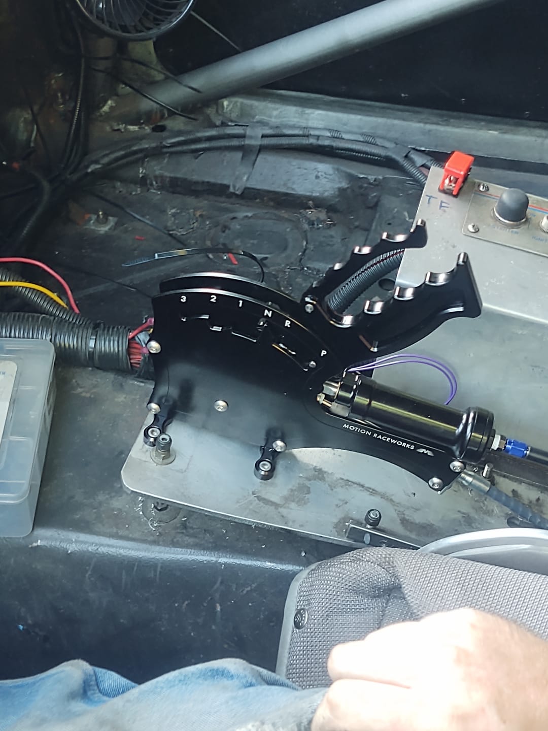 Customer photo review of TH400 3 Speed Push To Shift Reverse Pattern Operator Series Billet Shifter Rear Exit