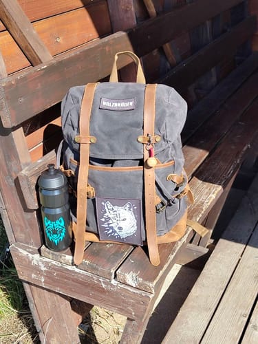 Customer photo review of Rucksack mit Patch (🌲)