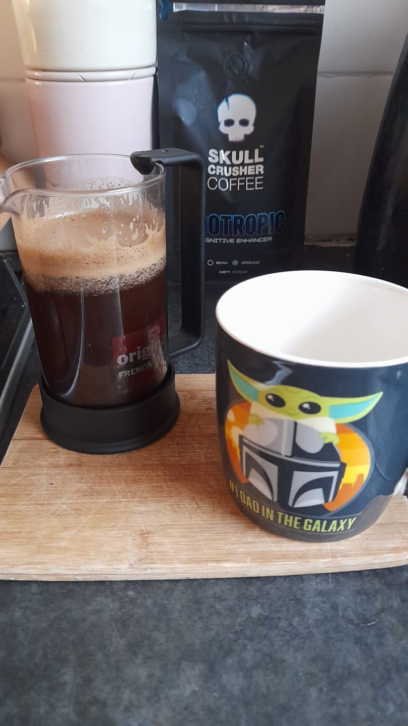 Customer photo review of Skull Crusher Coffee - Nootropic  - 500g