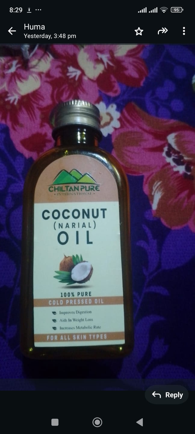 Customer photo review of Sesame Oil Cold Pressed – Natural SPF for Skin