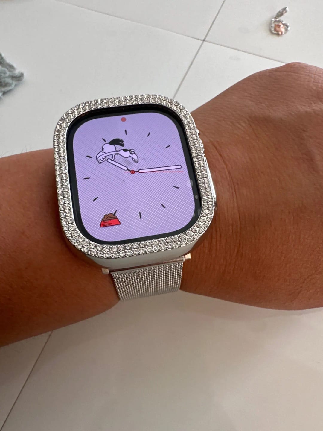 Customer photo review of Milanese Watch Band + Diamond Case For Apple | 5 Colours