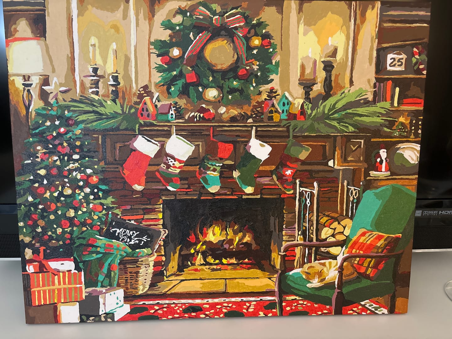 Customer photo review of Radiant Christmas - Paint by Numbers