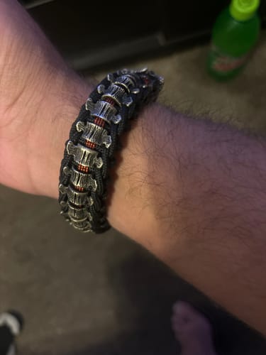 Customer photo review of Zombie Samurai Paracord Bracelet