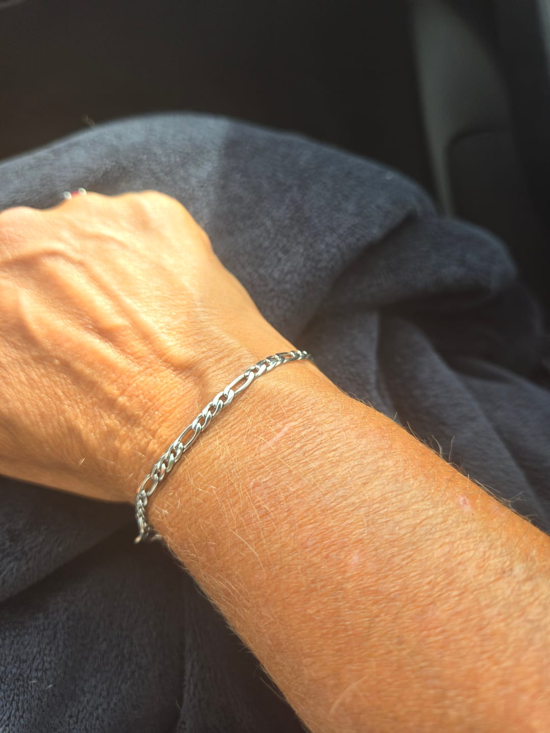 Customer photo review of 3.5mm Figaro Link Bracelet