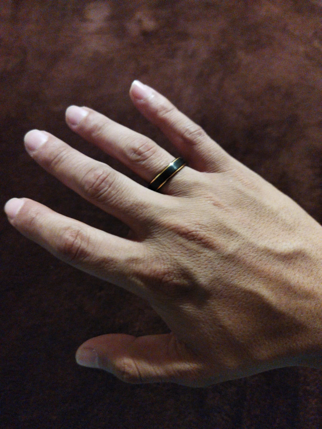 Customer photo review of Anillo Night's Watch - Tungsteno