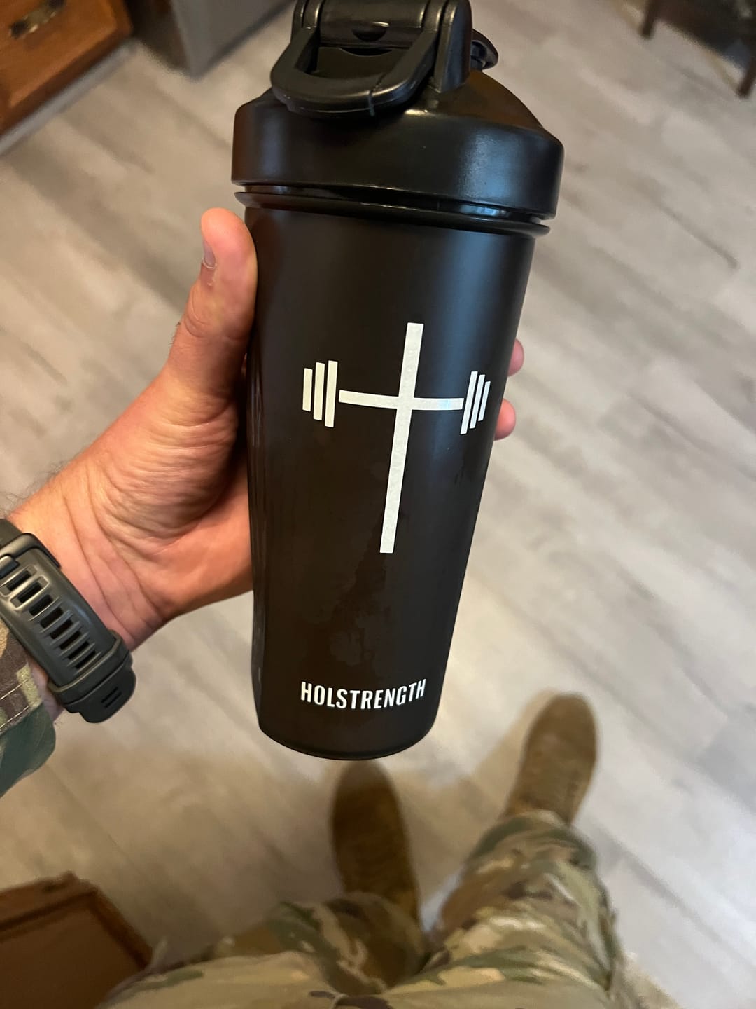 Customer photo review of HolStrength Blender Bottle