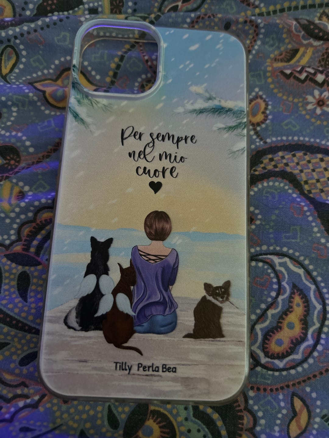 Customer photo review of Insieme al mio animale domestico – Custodia per il telefono personalizzata