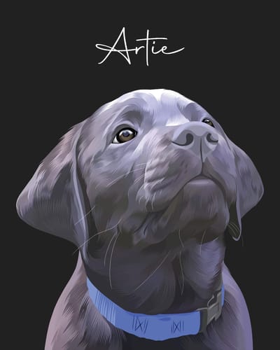 Customer photo review of Pet Art Canvas Wrap