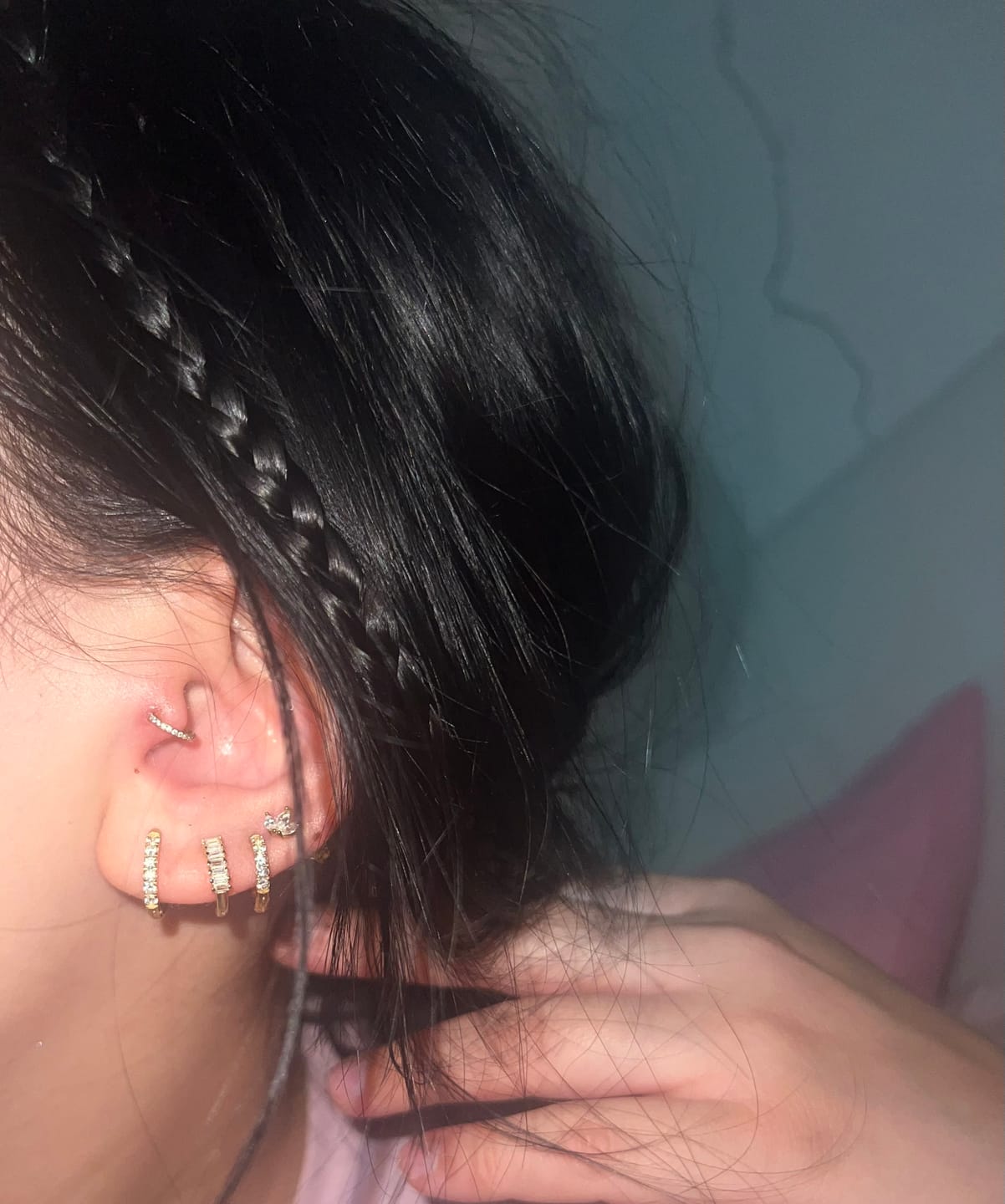 Customer photo review of Small Zircon Ohrringe | 925 Echtsilber