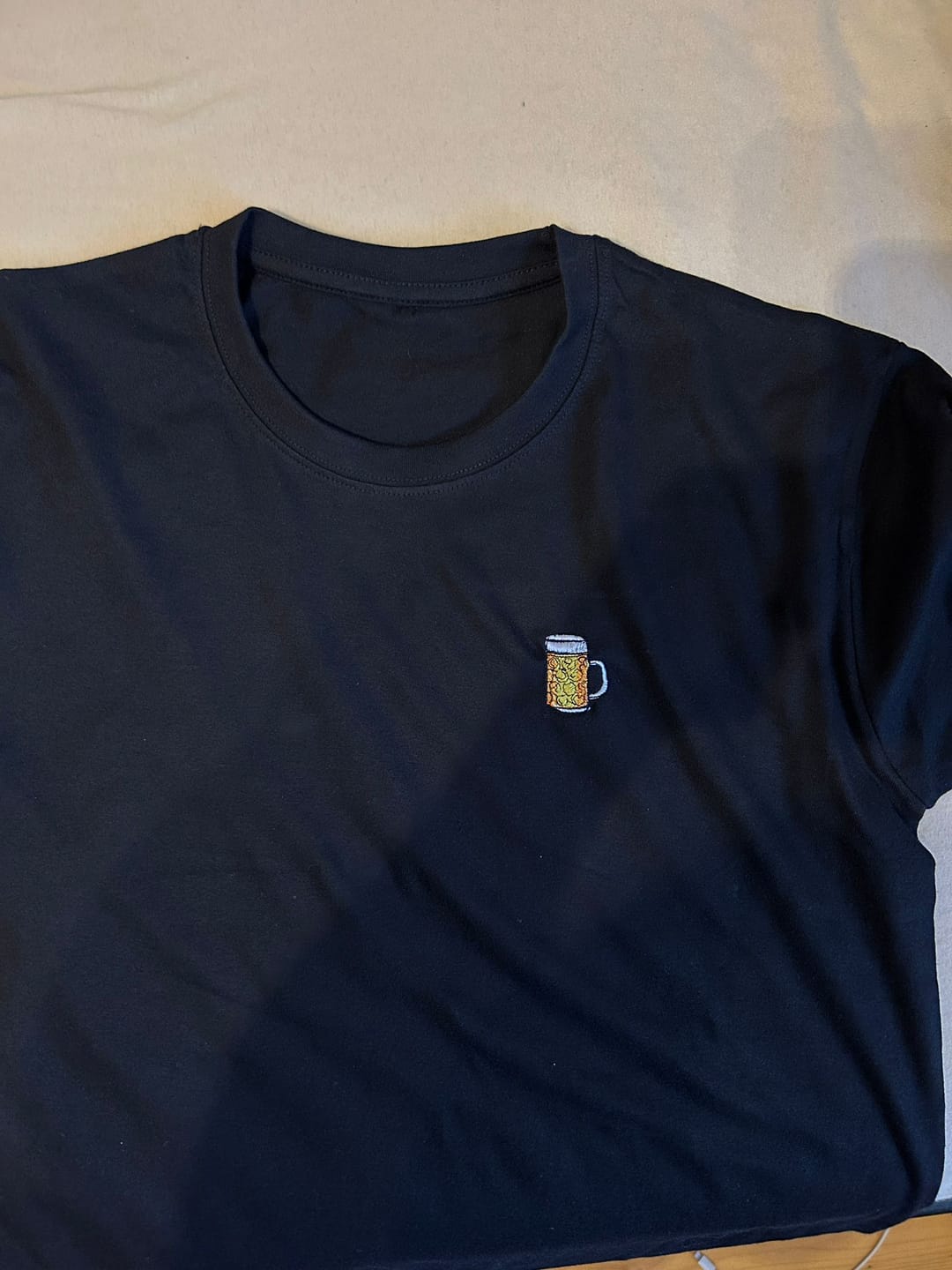 Customer photo review of Besticktes Bier T-Shirt