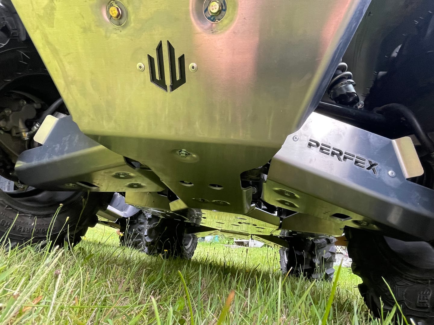 Customer photo review of Complete Aluminum Skid Plates for Kawasaki Brute Force 750i