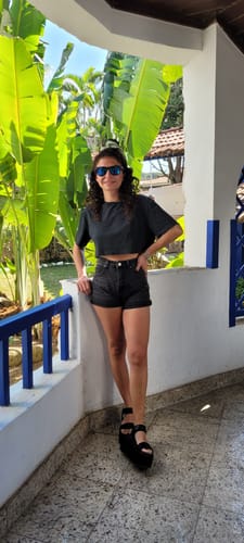 Customer photo review of Sandalia Negra  Mujer 35185