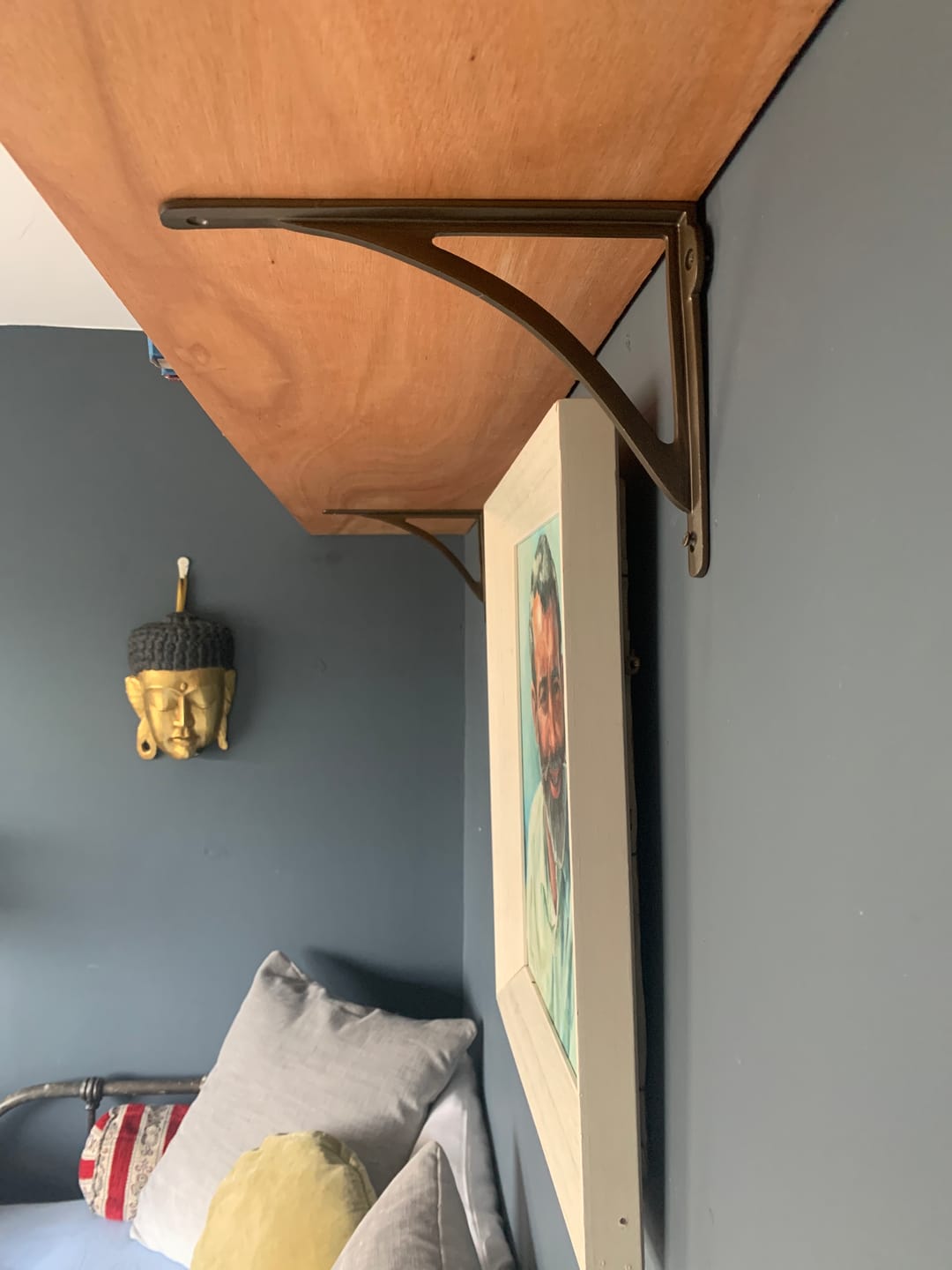 Customer photo review of 10 Inch Ironbridge Cast Iron Shelf Bracket