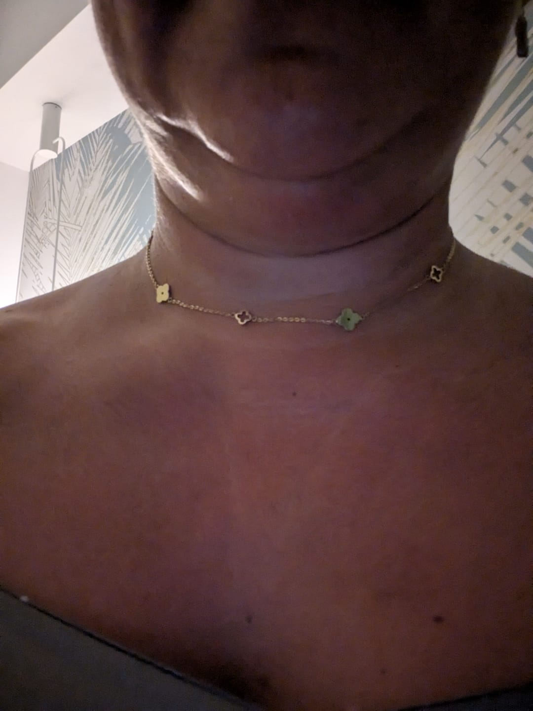 Customer photo review of Multi Clover Necklace