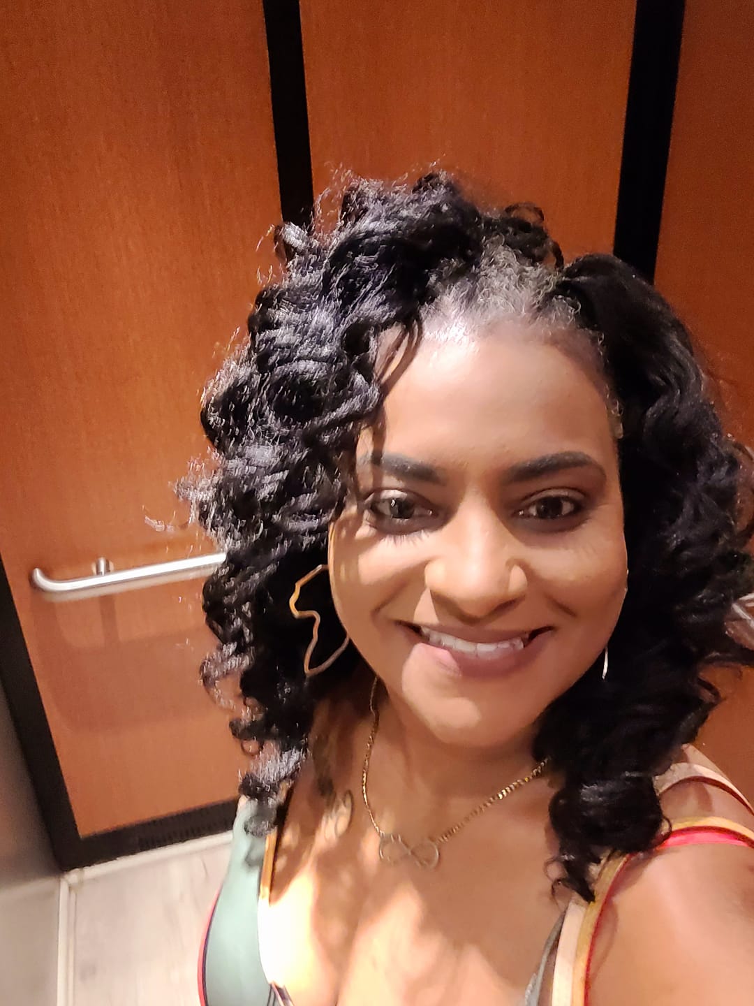 Customer photo review of Freetress Braid 2X Wand Curl Crochet Braid REMEDY CURL