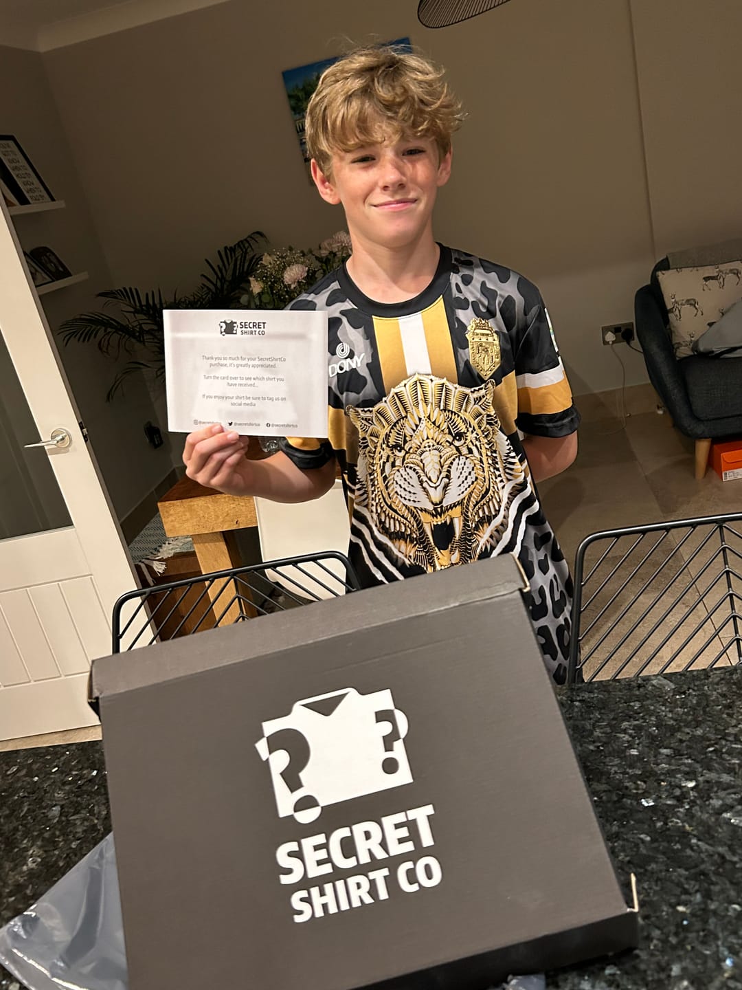 Customer photo review of Mens Secret Football Shirt