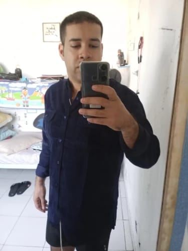 Customer photo review of BATTISTILO VELOSO: PURE COTTON CORDUROY ESSENTIAL SHIRT