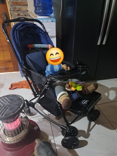 Customer photo review of Coche Cuna Balancin SX Azul