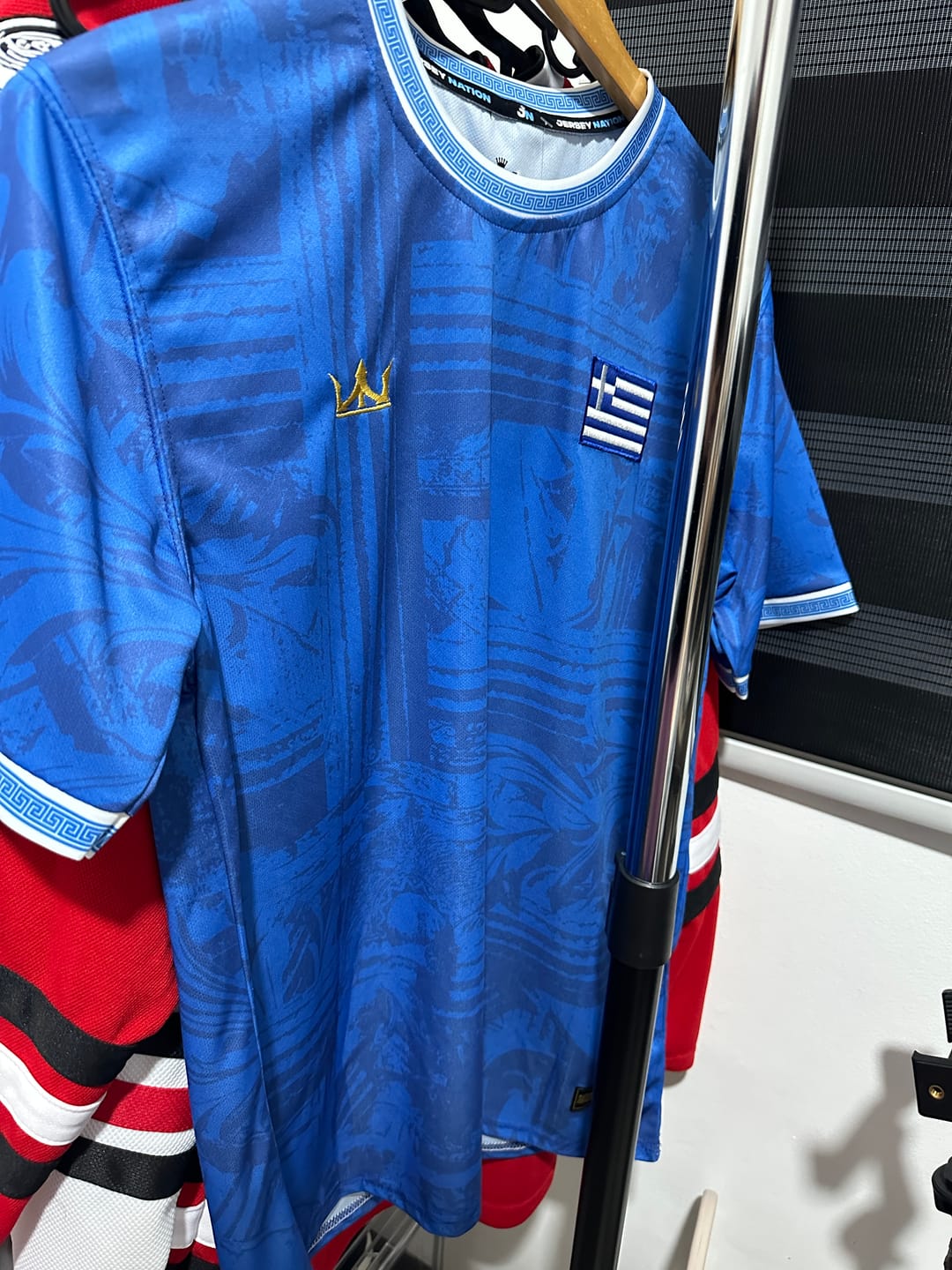 Customer photo review of Greece Custom Football Jersey