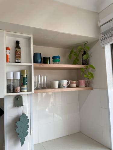 Customer photo review of Floating Shelf
