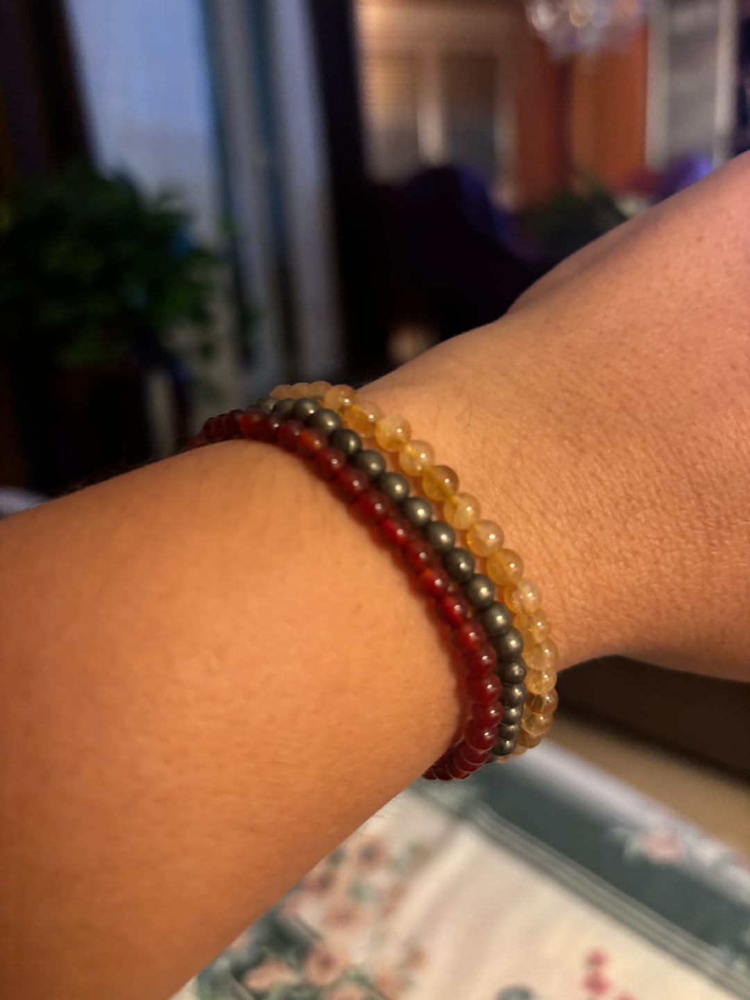 Customer photo review of Pulsera Pirita | 4mm | Abundancia - Positividad