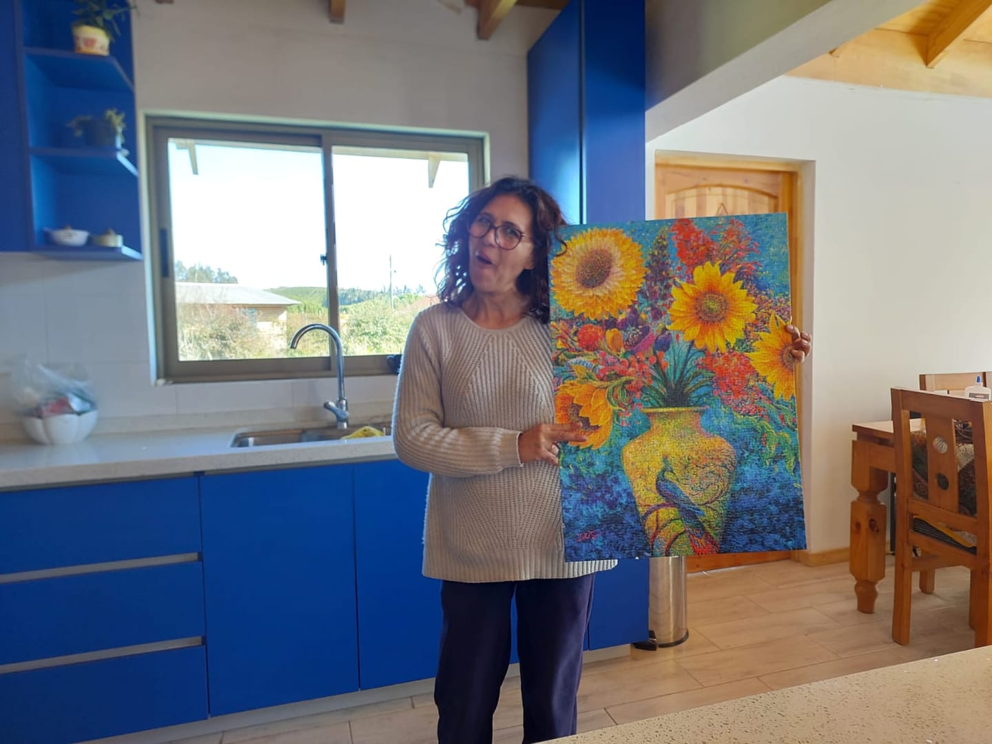 Customer photo review of Puzzle 1000 Piezas -  Inflorescence