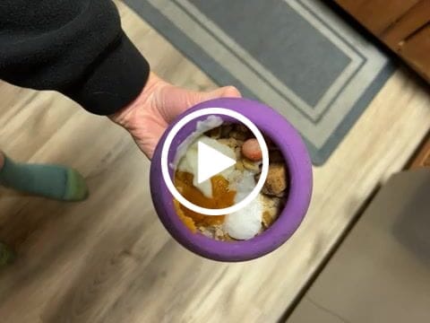 Customer video review of Freezball - Durable Fillable Dog Chew Bone