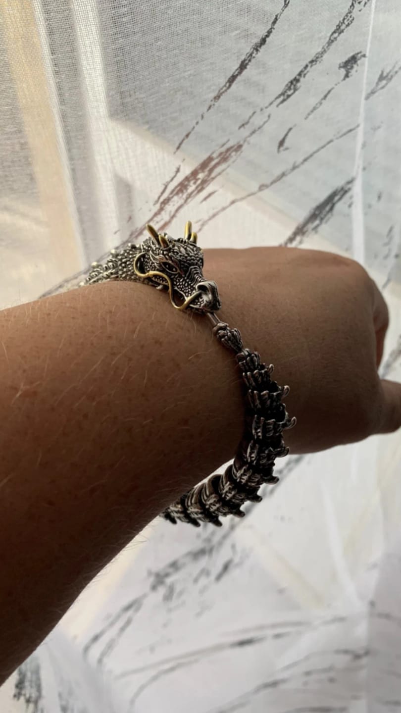 Customer photo review of Traditional Dragon Bracelet