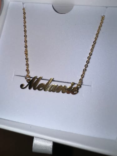 Customer photo review of Personalized Name Necklace