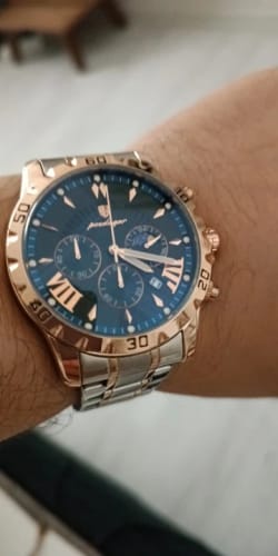Customer photo review of Elegance® 968 Luxury High Quality Watch for Man Waterproof Luminous Chronograph Date Men Watch Stainless Steel Quartz Men's Watches