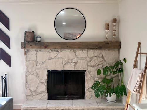 Customer photo review of Distressed Mantels