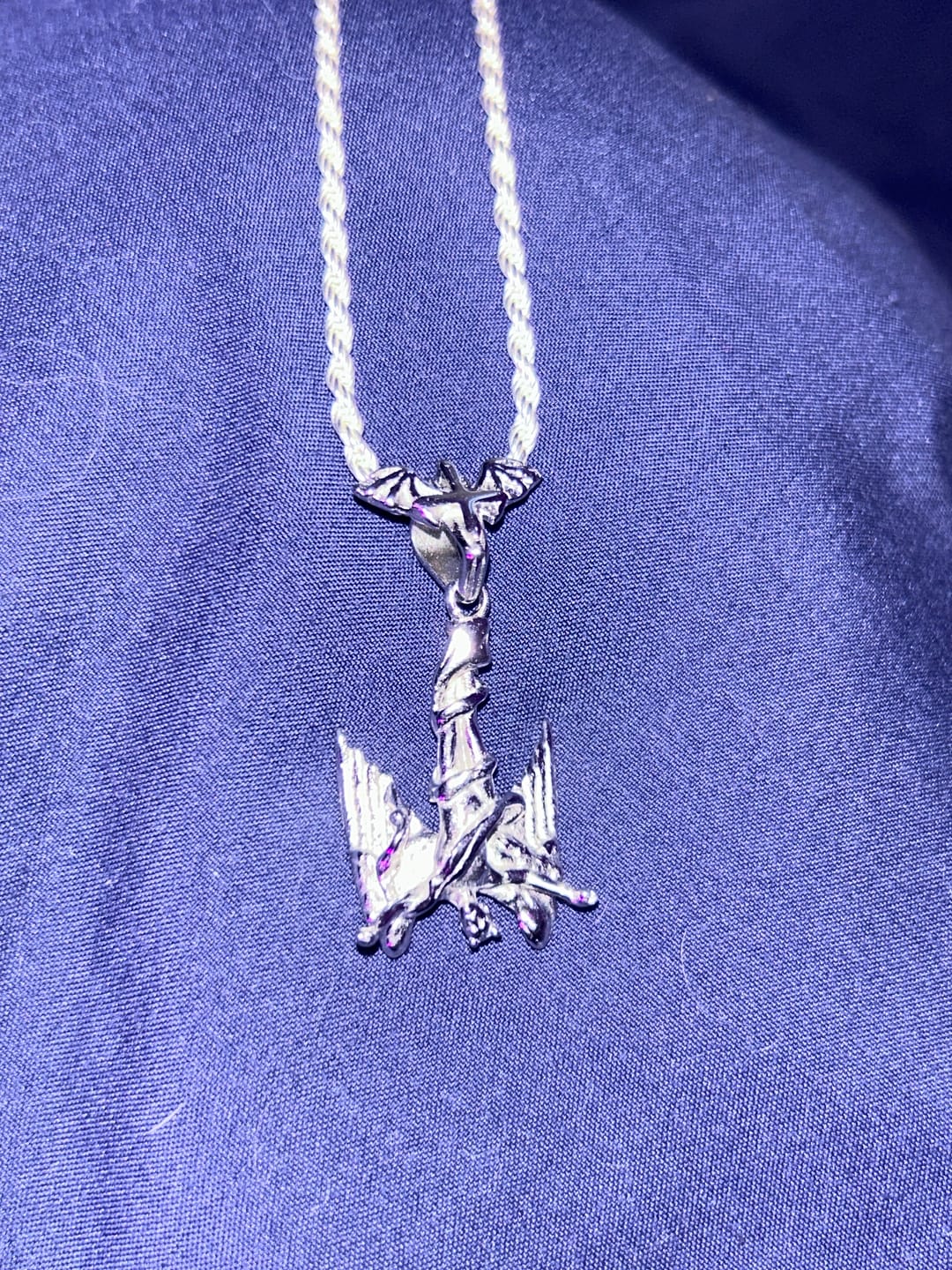 Customer photo review of FALLEN ANGEL PENDANT