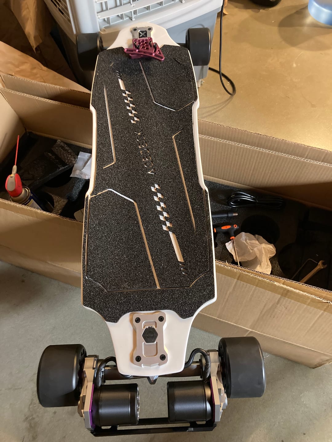 Customer photo review of Acedeck® Ares X3 GEAR Electric Skateboard