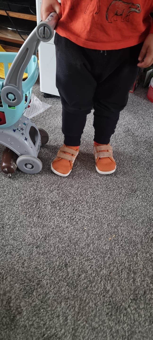 Customer photo review of Kid's Bugle - Barefoot Shoes