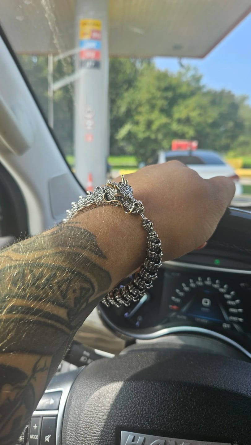 Customer photo review of Traditional Dragon Bracelet