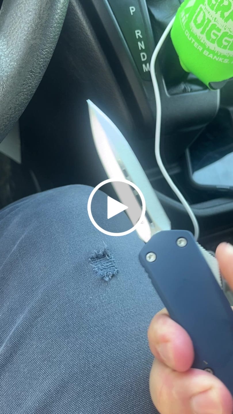 Customer video review of Blue Ghost OTF Knife (Multiple Blade Styles Available)