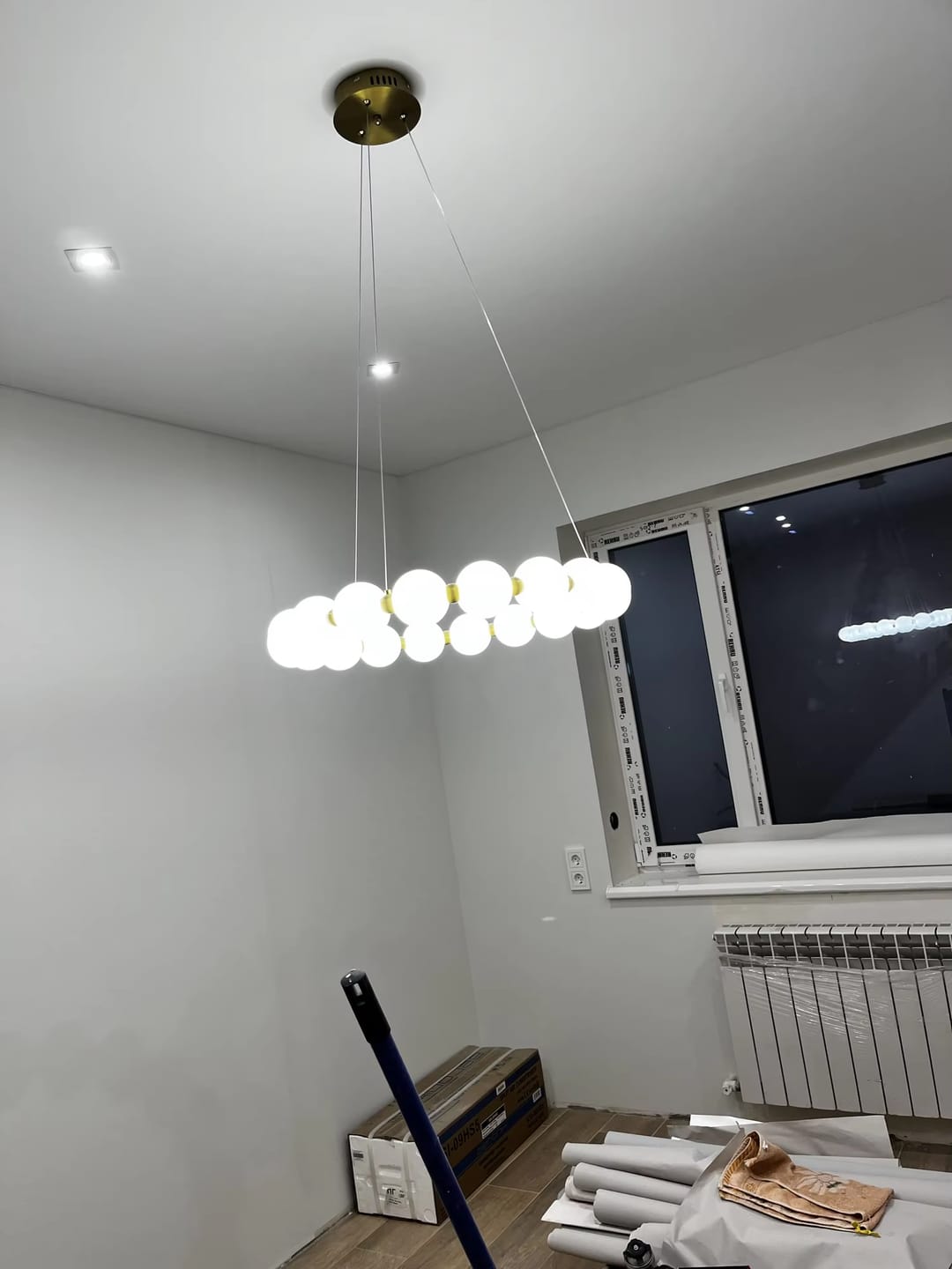 Customer photo review of WOMO Pearl Necklace Round Chandelier-WM2344