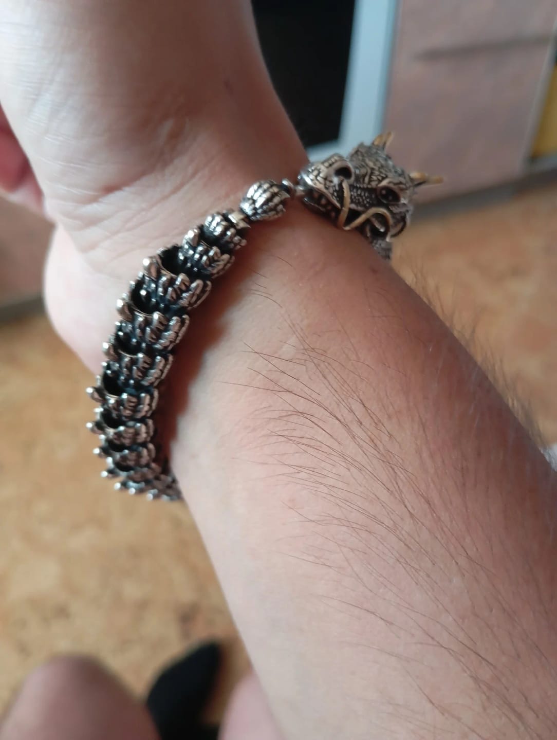 Customer photo review of Traditional Dragon Bracelet