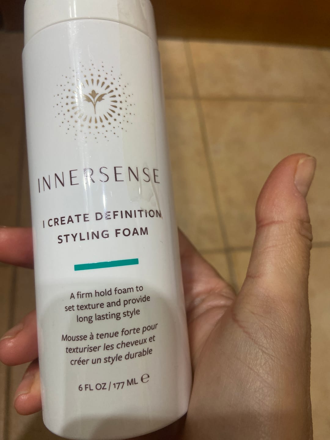 Customer photo review of Innersense I Create Definition Styling Foam 177ml
