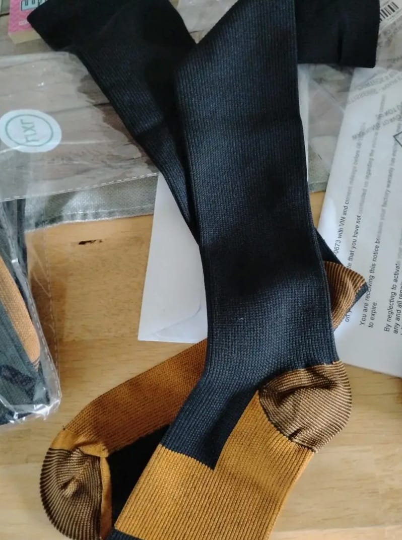 Customer photo review of Armadilo Performance Compression Socks